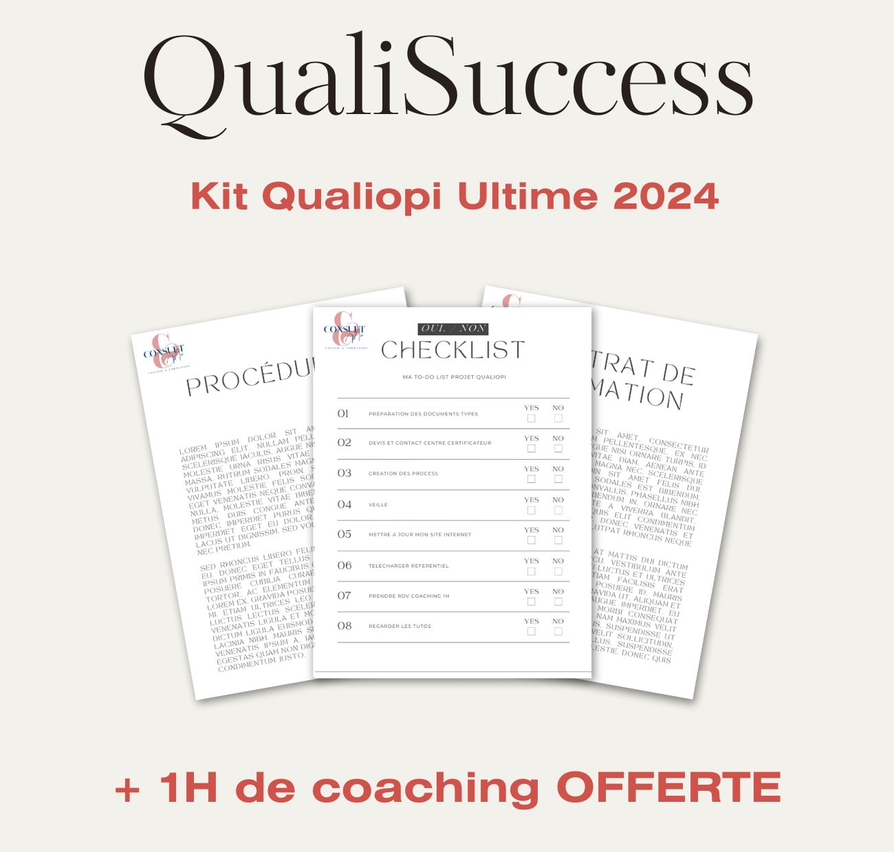 QualiSuccess - Kit Ultime Qualiopi 2024